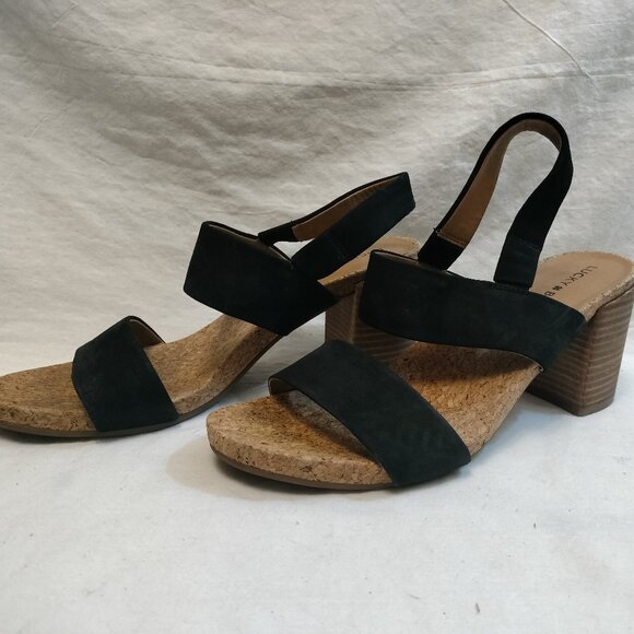 Lucky Brand Jobina Heeled Sandals - Picture 1 of 10